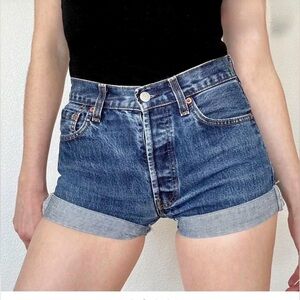 Levi's Dark Blue Women's Jean Shorts